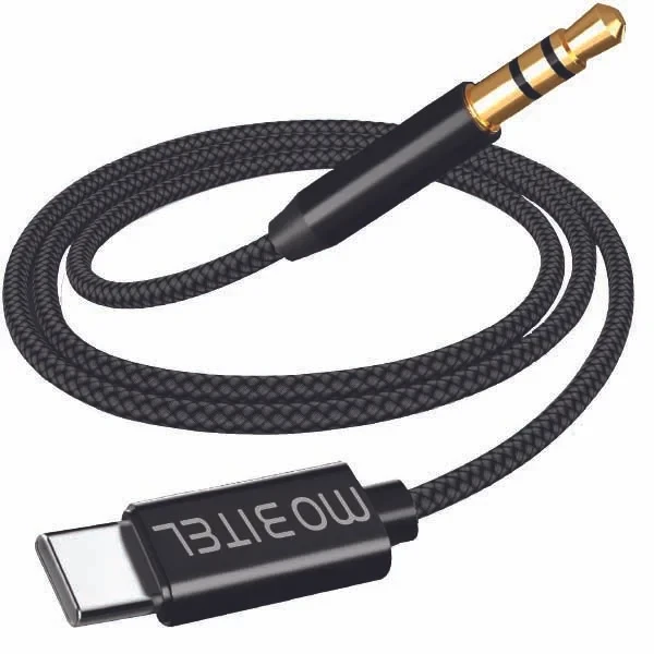 Mobitel Aux Cable for iPhone in Car, 1M Aux Cord Adapter to Lightning Cable, Lightning to Aux Cable 3.5mm